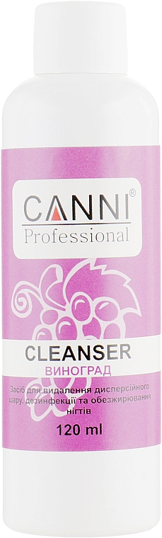 Odtłuszczacz do paznokci - Canni Cleanser Grapes — Zdjęcie N1