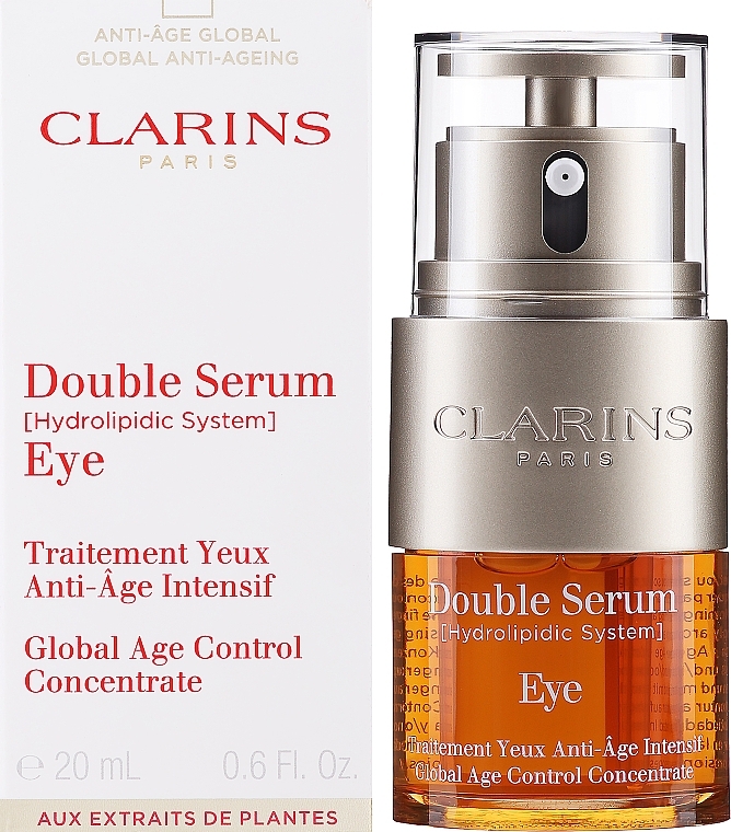 Przeciwzmarszczkowe serum do okolic oczu - Clarins Double Serum Eye