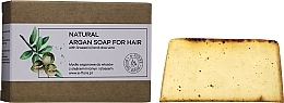 PRZECENA! Mydło arganowe do włosów z olejkiem lnianym i aloesem - E-Fiore Natural Argan Soap For Hair * — Zdjęcie N3