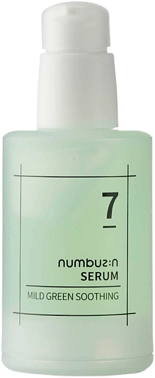 Kojące serum dla wrażliwej skóry twarzy - Numbuzin No.7 Mild Green Soothing Serum — Zdjęcie N1