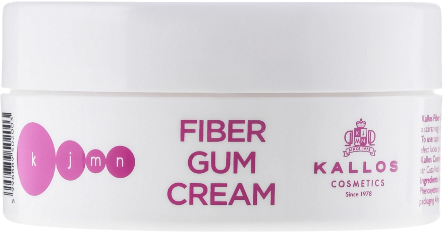 Kremowa guma do układania włosów - Kallos Cosmetics Fiber Gum Cream — Zdjęcie N1