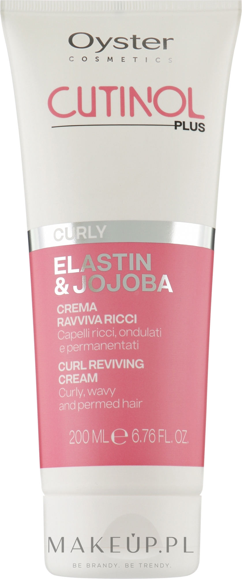 Krem do włosów kręconych - Oyster Cutinol Plus Elastin & Jojoba Curly Reviving Cream — Zdjęcie 200 ml