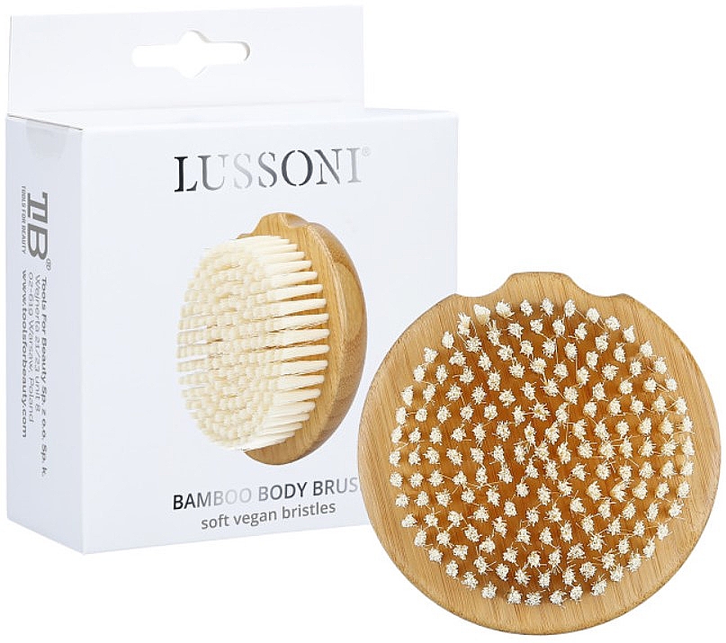 Bambusowa szczotka do ciała - Lussoni Bamboo Vegan Body Brush — Zdjęcie N1