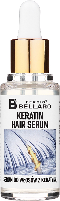 Serum z keratyną do włosów - Fergio Bellaro Hair Serum Keratin  — Zdjęcie N2