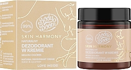 Naturalny dezodorant w kremie Melon i ogórek - BodyBoom Skin Harmony Natural Cream Deodorant — Zdjęcie N2