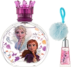 Disney Frozen II - Zestaw (edt 100 ml + lipgloss 7 ml + bag) — Zdjęcie N2