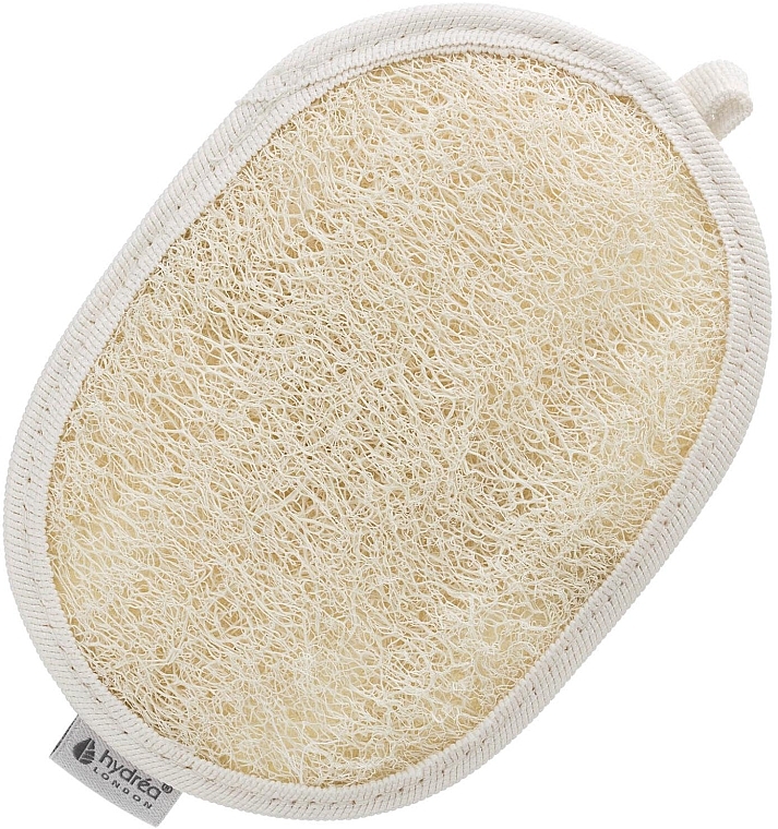 Myjka z bawełny i trukwy, owalna - Hydrea London Organic Egyptian Loofah SPA Pad Oval — Zdjęcie N2