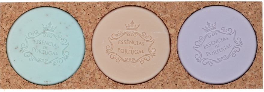 Zestaw mydeł w kostce - Essências de Portugal Senses Cork Edition (3 x soap 50 g) — Zdjęcie N1
