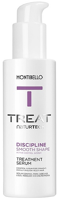 Wygładzające serum do włosów kręconych i puszących się - Montibello Treat Naturtech Discipline Smooth Shape Serum