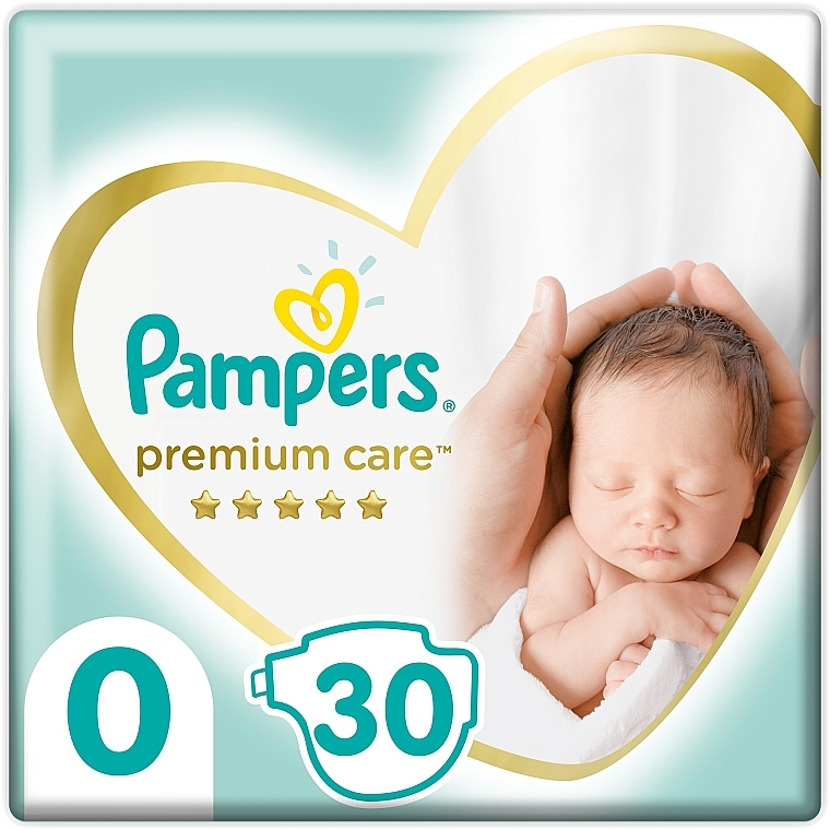 Pieluchy Pampers Premium Care Newborn (do 3 kg), 30 szt. - Pampers — Zdjęcie N1