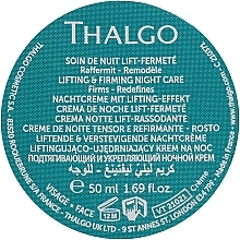 Ujędrniający krem do twarzy na noc - Thalgo Silicium Lift Intensive Lifting & Firming Night Care (wymienny wkład) — Zdjęcie N1