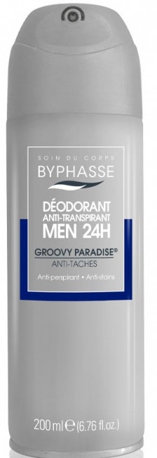 Dezodorant dla mężczyzn - Byphasse Men 24h Anti-Perspirant Deodorant Groovy Paradise Spray — Zdjęcie N1