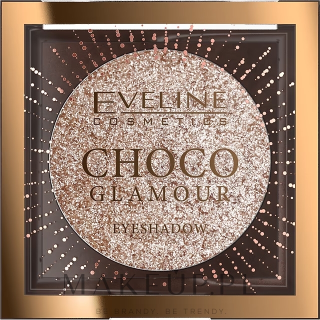 Błyszczący cień-toper do powiek - Eveline Cosmetics Choco Glamour Eyeshadow — Zdjęcie 01 - Moon Sparkle