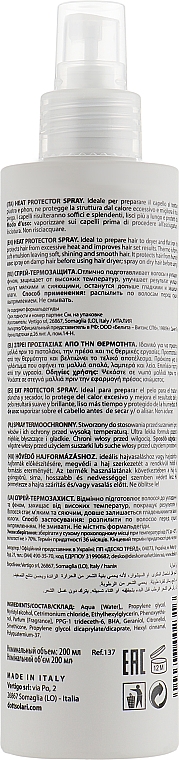 Termoochronny spray do włosów - Dott. Solari Style Heat Protector Spray — Zdjęcie N2