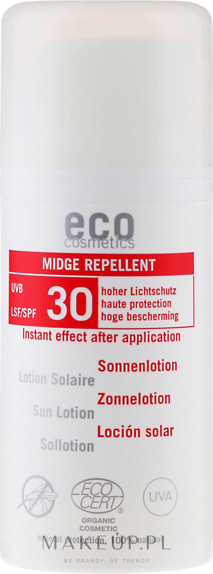 Balsam do ochrony przed słońcem i ukąszeniami komarów SPF 30 - Eco Cosmetics Sun Lotion — Zdjęcie 100 ml