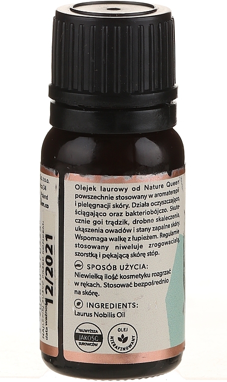 WYPRZEDAŻ Laurowy olejek eteryczny - Nature Queen Laurel Essential Oil * — Zdjęcie N2