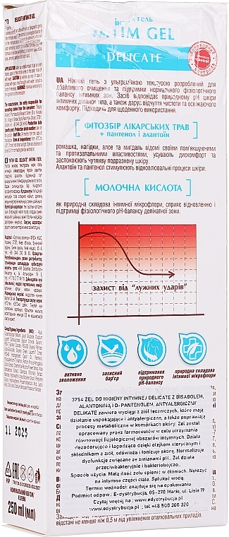 PRZECENA! Żel do higieny intymnej - Pharma Bio Laboratory Intim Gel Delicate * — Zdjęcie N3