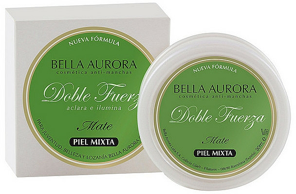 Krem o podwójnym działaniu do skóry mieszanej - Bella Aurora Double Strength Anti-Stain Matte Cream — Zdjęcie N1