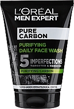 Żel do mycia twarzy przeciw niedoskonałościom dla mężczyzn - L'Oreal Paris Men Expert Pure Charcoal Anti-Perfection Wash — Zdjęcie N3
