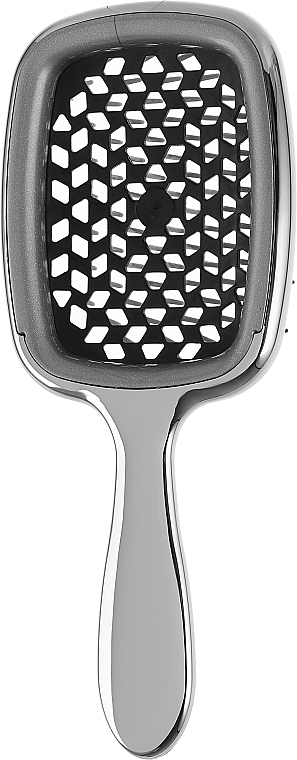 Szczotka do włosów srebrno czarna - Janeke Superbrush Limited Silver — Zdjęcie N2