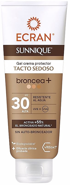 Krem-żel do opalania - Ecran Sunnique Broncea Gel Cream SPF30 — Zdjęcie N1