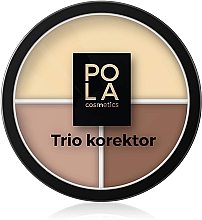 Kup Paleta kremowych korektorów do twarzy - Pola Cosmetics Trio Cream Concealer