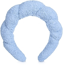 Opaska do rutynowych zabiegów kosmetycznych, niebieska Easy Spa - MAKEUP Spa Headband Face Washing Blue — Zdjęcie N5