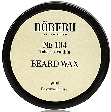 Wosk do brody - Noberu Of Sweden №104 Tobacco-Vanilla Beard Wax — Zdjęcie N1
