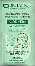 Nawilżająco-kojąca maska na tkaninie do twarzy - Biotaniqe Aloe Vera — Zdjęcie N1