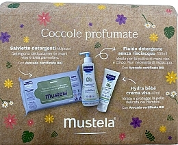 Kup Zestaw - Mustela Cofanetto Coccole Profumate (b/fluid/300ml + b/cr/40ml + wipes/60pcs)