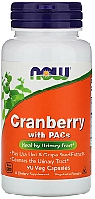 Kapsułki wegetariańskie Żurawina z proantocyjanidynami - Now Foods Cranberry With PACs — Zdjęcie N1