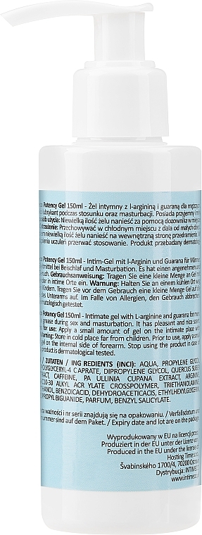 Żel intymny na potencję dla mężczyzn - Intimeco Potency Gel — Zdjęcie N2