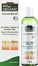 Olej pielęgnujący do włosów stymulujący ich wzrost - Indus Valley Bio Organic Growout Hair Oil — Zdjęcie N2