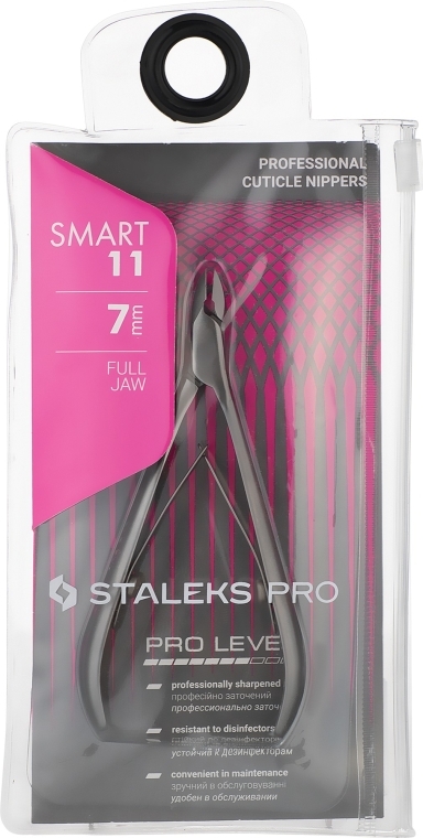 Profesjonalne cążki do skórek NS-11-7, 7 mm - Staleks Pro Smart 11 — Zdjęcie N2