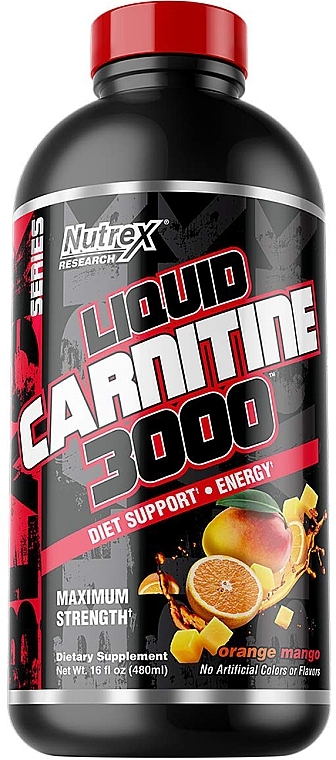 Karnityna w płynie - Nutrend Liquid Carnitine 3000 Orange Mango — Zdjęcie N1