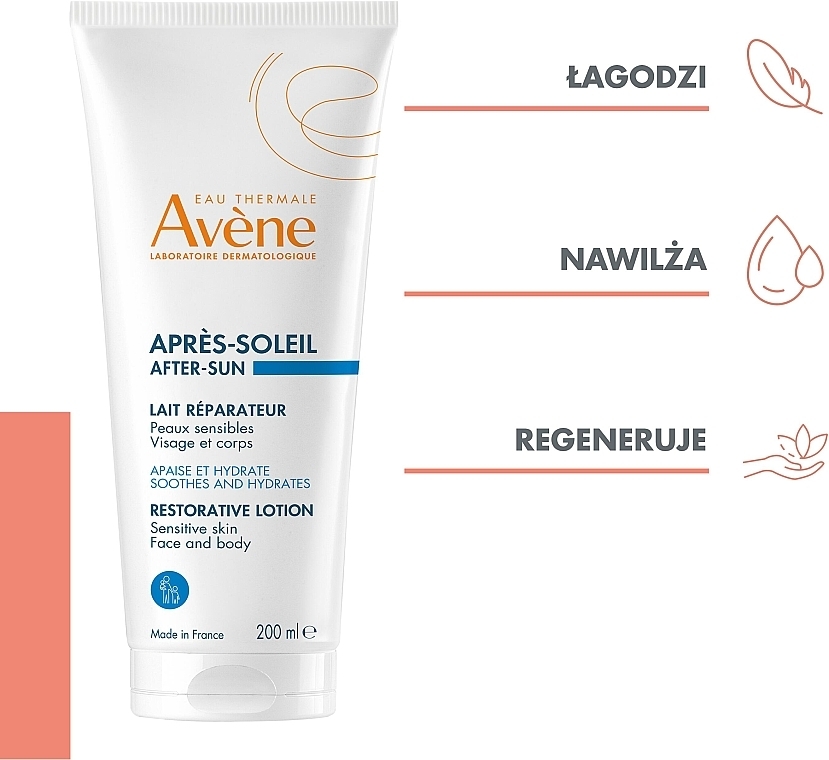 Regenerujący balsam do twarzy i ciała po opalaniu - Avene After Sun Restoration Lotion — Zdjęcie N4