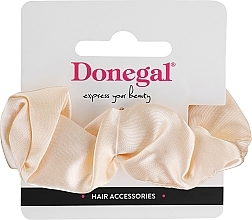 Gumka do włosów, FA-5674, tkanina, piaskowy - Donegal — Zdjęcie N1
