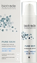 Serum z kwasem hialuronowym i niacynamidem intensywnie nawilżające skórę - Biotrade Pure Skin — Zdjęcie N2