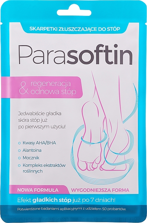 Skarpetki złuszczające do stóp - Parasoftin Exfoliating Foot Treatment Socks — Zdjęcie N1