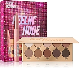 Kup Zestaw - Makeup Obsession Gift Set Feelin' Nude (eye/palette/13g + lip/cr/1g)