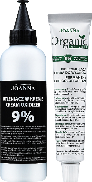 Pielęgnująca farba do włosów - Joanna Naturia Organic Permanent Hair Color Cream — Zdjęcie N3