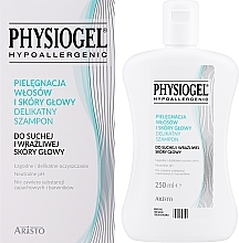Delikatny szampon do suchej i wrażliwej skóry głowy - Physiogel Hypoallergenic Delicate Shampoo — Zdjęcie N2
