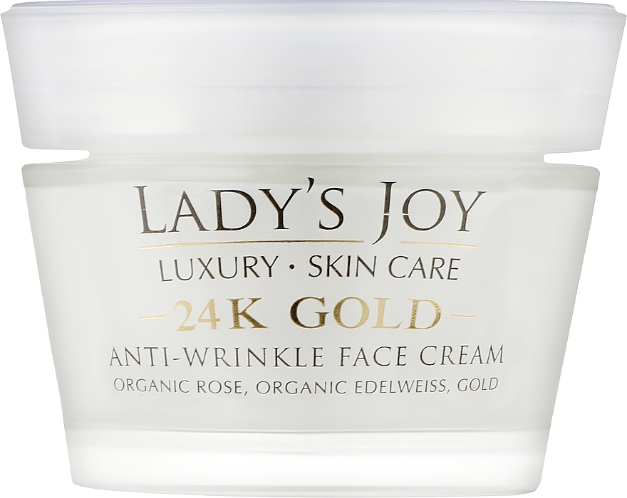 Przeciwzmarszczkowy krem do twarzy - Bulgarian Rose Lady’s Joy Luxury 24K Gold Anti-Wrinkle Cream — Zdjęcie N1