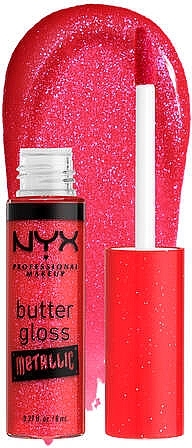 Nawilżający błyszczyk - NYX Professional Makeup Butter Gloss Metallic — Zdjęcie N2