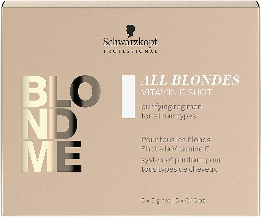 Koncentrat z witaminą C do włosów - Schwarzkopf Professional Blondme All Blondes Vitamin C Shot — Zdjęcie N1