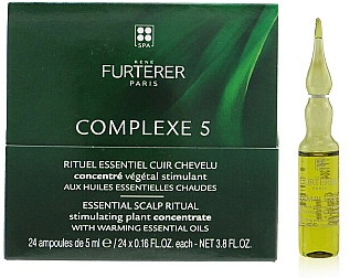 Ampułki do skóry głowy - René Furterer Complexe 5 Essential Scalp Ritual Stimulating Plant Concentrate With Warming Essential Oils — Zdjęcie N1