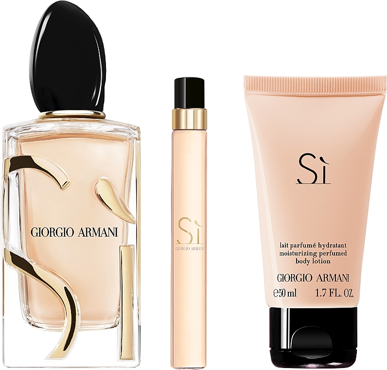 Giorgio Armani Si - Zestaw (edp/100ml + b/lot/50ml + edp/10ml) — Zdjęcie N3