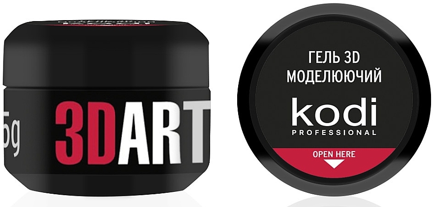 Żel do modelowania paznokci 3D Art - Kodi Professional Modeling 3D Art Gel — Zdjęcie N1