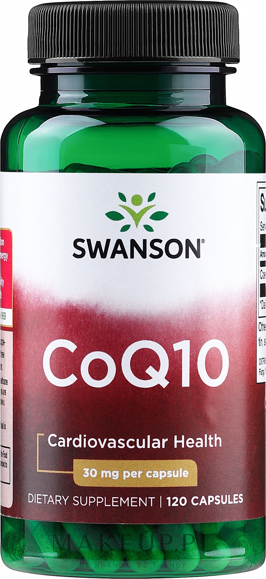 Suplement diety Koenzym Q10, 30 mg - Swanson CoQ10  — Zdjęcie 120 szt.