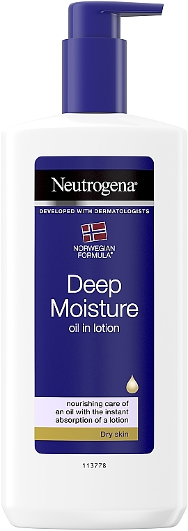 Głęboko nawilżająca emulsja do ciała - Neutrogena Deep Moisture Creamy Oil — Zdjęcie N1